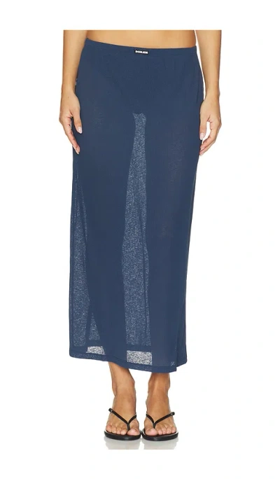 Ksubi Nina Maxi Skirt In Blue