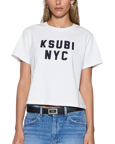 Ksubi Nyc Shrunken Tee In White