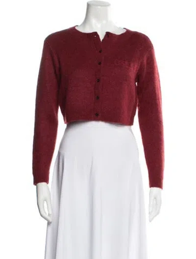 Pre-owned Ksubi Nylon Crew Neck Sweater In Red