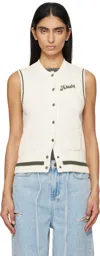Ksubi Off-white Academy Vest In Assorted