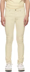 Ksubi Off-white Van Winkle Playoff Jeans In Natural