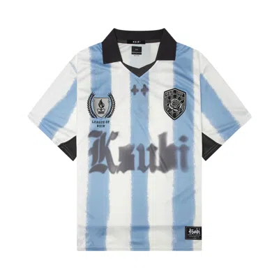 Pre-owned Ksubi Offside Duke Short-sleeve Jersey 'ice Stripe' | Blue | Men's Size Xxl