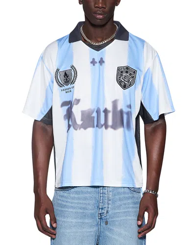 Ksubi Offside Short Sleeve Duke Ice Stripe Jersey In Multi