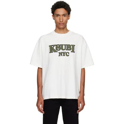 Ksubi オフホワイト K-lock Ekcess Tシャツ In White