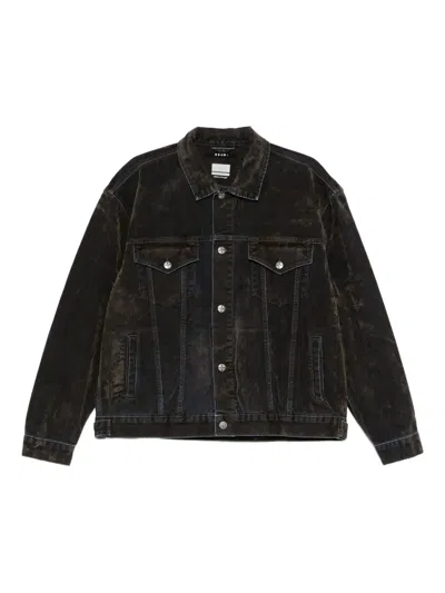 Ksubi Oh G Jacket Blur Denim Jacket In Green