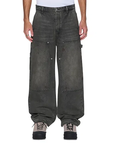 Ksubi Operator Mekanic Relaxed Fit Cargo Jeans In Gray