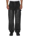 KSUBI OPERATOR PANT TORQUED JEANS IN BLACK