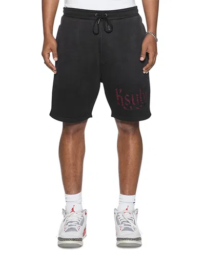 Ksubi Paise Black Fade 32.2 Logo Track Shorts