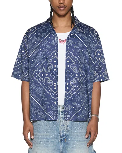 Ksubi Paise Diner Patterned Shirt In Blue
