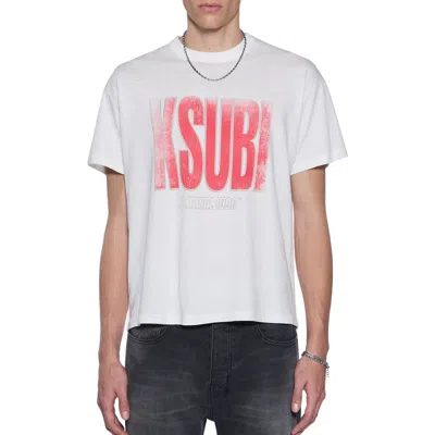 Ksubi Panthera Sid Oversize Hemp & Cotton Graphic T-shirt In White
