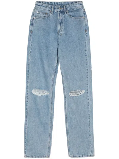 Ksubi Playback Authentik Trashed Jeans In Blue