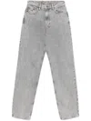 Ksubi Gray Playback Dime Krystal Trashed Jeans In Grey