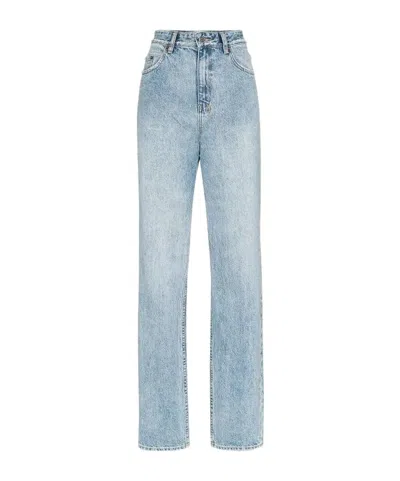 Ksubi Playback High-waisted Straight Leg Jeans In Blue