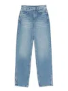 Ksubi Play-back Jeans Mit Offenem Saum In Blue