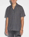 Ksubi Plur Resort Short Sleeve Button-up Shirt In Navy