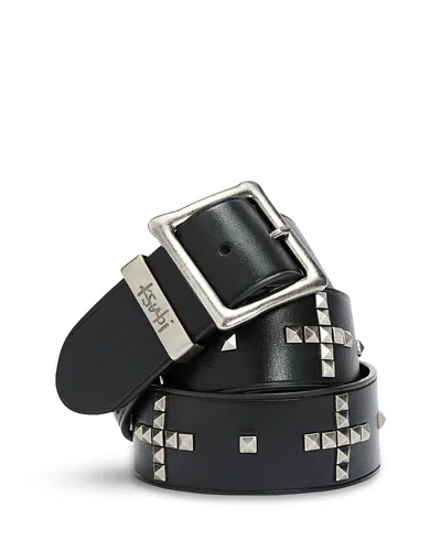 Ksubi Plus Stud Belt In Black