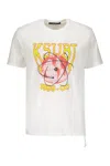 Ksubi Globe Cycle Kash Cotton Graphic T-shirt In White
