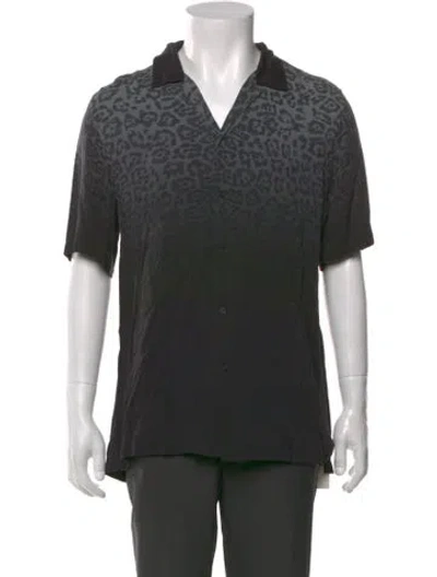 Pre-owned Ksubi Printed Short Sleeve Shirt In Black