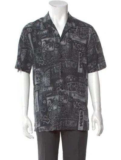 Pre-owned Ksubi Printed Short Sleeve Shirt In Gray