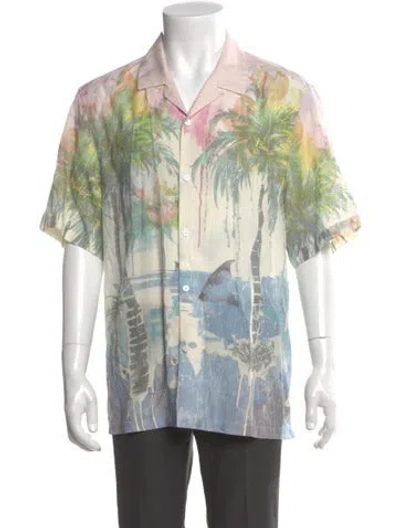 Pre-owned Ksubi Printed Three-quarter Sleeve Shirt In Multi