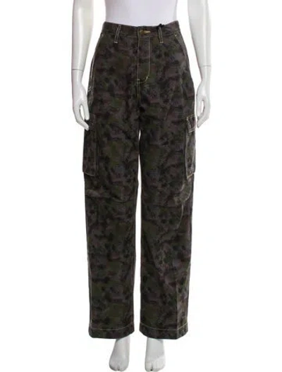 Pre-owned Ksubi Printed Wide Leg Pants W/ Tags In Green