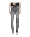Ksubi Chitch Prodigy Trashed Stretch Slim Fit Jeans In Gray