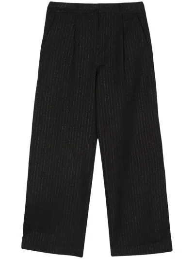 Ksubi Rebel Trouser Pinstripe Trousers In Black