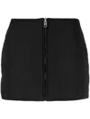 Ksubi Reversible Zip-up Miniskirt In Black