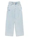 Ksubi Rollin Cut-out Baggy Jeans In Blue