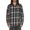 Ksubi Rose Bowl 1999 Check Cotton Button-up Shirt In Black