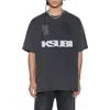 Ksubi Rugged Ekcess Oversize Graphic T-shirt In Gray