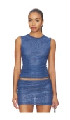 Ksubi Rumor Top In Blue