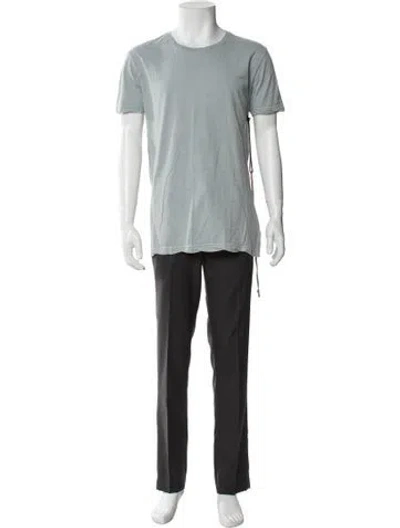 Pre-owned Ksubi Scoop Neck Short Sleeve T-shirt In Blue