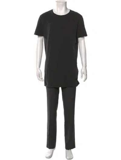 Pre-owned Ksubi Scoop Neck Short Sleeve T-shirt In Gray