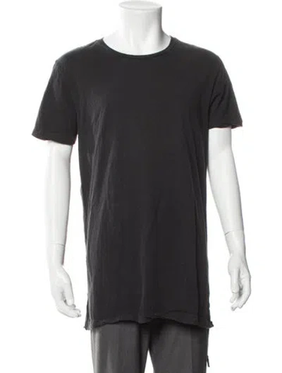 Pre-owned Ksubi Scoop Neck Short Sleeve T-shirt In Gray