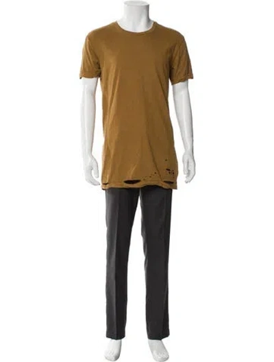 Pre-owned Ksubi Scoop Neck Short Sleeve T-shirt In Neutral
