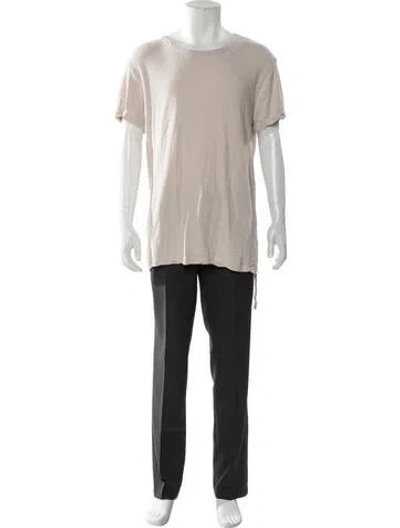 Pre-owned Ksubi Scoop Neck Short Sleeve T-shirt In Neutral