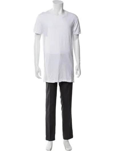 Pre-owned Ksubi Scoop Neck Short Sleeve T-shirt In White