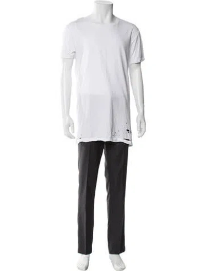 Pre-owned Ksubi Scoop Neck Short Sleeve T-shirt In White