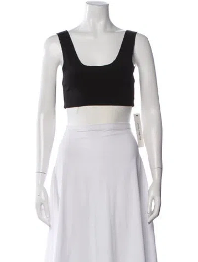 Pre-owned Ksubi Scoop Neck Sleeveless Crop Top In Black