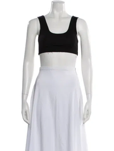 Pre-owned Ksubi Scoop Neck Sleeveless Sports Bra In Black