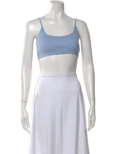 Pre-owned Ksubi Scoop Neck Sleeveless Sports Bra In White