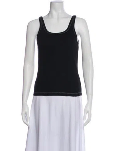 Pre-owned Ksubi Scoop Neck Sleeveless Top In Black