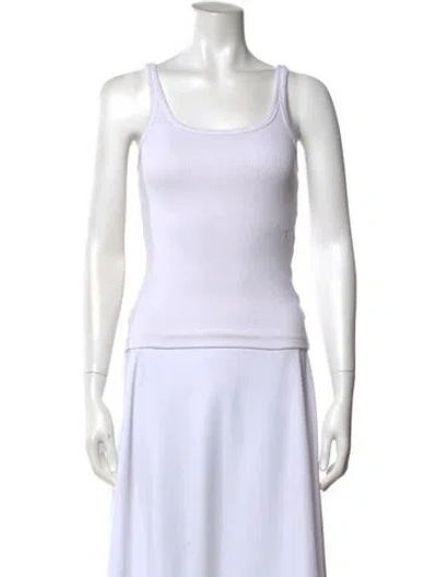 Pre-owned Ksubi Scoop Neck Sleeveless Top In White