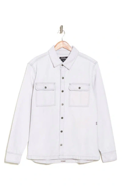 Ksubi Scorpio Cotton Snap-up Shirt In White