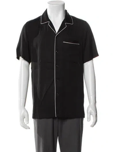 Pre-owned Ksubi Short Sleeve Dress Shirt In Black