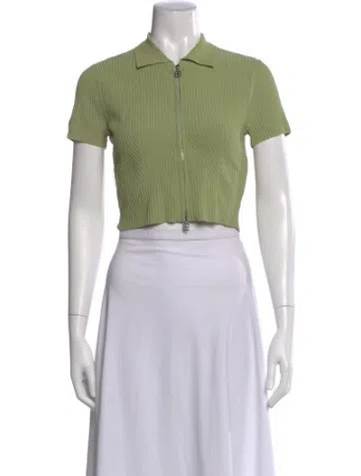 Pre-owned Ksubi Short Sleeve Polo In Green