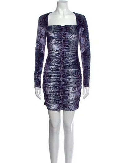 Pre-owned Ksubi Silk Mini Dress W/ Tags In Blue