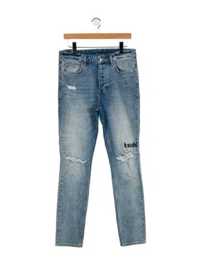 Pre-owned Ksubi Skinny Jeans In Blue