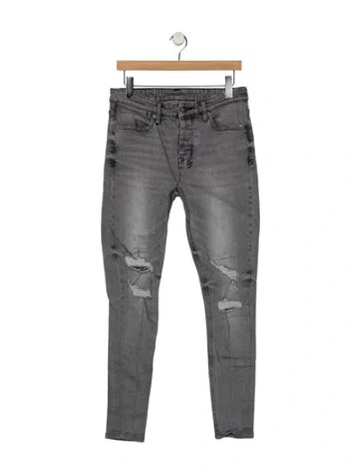 Pre-owned Ksubi Skinny Jeans In Gray